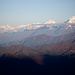 Vom Grat oberhalb von Gosaikund sieht man bis zur Annapurna-Kette.