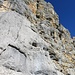 schöne Felsen, rechts im Bild führt die Route aufwärts