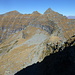 Blick zurück vom Pecore N-Grat zu C. del Picoll, Pne. dei Laghetti und Pne. del Vènn