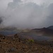 langsam hohlen uns die Wolken ein; der Regen fällt sehr lokal, wir werden von einem Regenbogen verfolgt und bis kurz vor dem Gipfel hat er uns doch noch "überrannt"