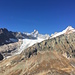 Aig. de Triolent und Glacier de Pré de Bard