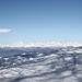 Panorama sulle Alpi Cozie, Graie e Pennine, a circa 100 km di distanza.