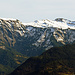 schönste Aussicht von der Bützelhütte aus, Zoom auf den Hohen Freschen