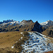 Ausblicke vom Seelieck:<br />Kirchlispitzen, Rossberg und Schesaplana