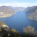 Monte San Salvatore : panoramica sul Lago Ceresio dal terrazzo panoramico