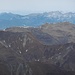 Blick über braune Berge der Tuxer Alpen ins Rofan. Im Vordergrund Grüblspitze  u. Ramsjochspitze, die ich am 15.03.18 besteigen werde.