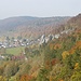 Aussicht von Burg Prunn auf das gleichnamige Dorf