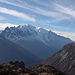 Am Gipfel, Blick zum Mont Blanc.