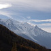 Am Ausgangspunkt, Blick zum Mont Blanc.