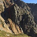 Il percorso di salita verso la cresta sud, dopo una serie di tentativi infruttuosi verso la cresta principale...