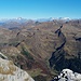 Panorama dalla cima dell'Arera verso nord, verso Disgrazia e Bernina