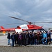 Tourenleiter SAC Huttwil - vor dem Eurocopter 145