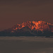 Monte Rosa im roten Morgenlicht