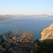 Blick nach Norden, links der Ort Kalathos