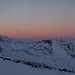 Sonnenaufgang über dem Skigebiet