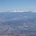 herrlicher Blick vom Flugzeug in die Sierra Nevada
