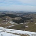 vom höchsten Punkt, 980.6, der Blick nordwärts über die unzähligen Tälchen - und den Jura