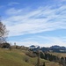 unterwegs, ein Blick zurückwerfend gegen die Kette der Lüderenalp