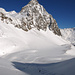 Descente du Piz Ursera sur Saoseo, au fond le Corn da Camp