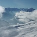 Blick in die Stubaier Alpen mit 11 bez. Gipfeln, deren 10 ich bestiegen habe. Den 11., die Schneespitze hatte ich dieses Jahr eigentlich erklimmen wollen!<br />Rechts der Weißwandspitze sieht man noch die Schafkampspitze, die noch keinen Wegpunkt hat. Ich hoffe, sie nächstes Jahr in Verbindung mit der Schneespitze besteigen zu können.