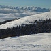 Flache Skihänge vor dem Karwendelgebirge