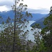 Im Aufstieg zum Cerro Negro mit dem Blick über den Lago Puelo