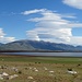 Am östlichen Ende des Lago Roca mit dem Blick zurück zum heutigen Gipfelziel.