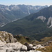 Maja e Rosit - Ausblick am Gipfel in etwa südliche Richtung, u. a. ins Valbona-Tal.