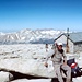 The summit of Mount Whitney 14,505-foot (4421 m.ü.M.) with the Smithsonian Hut Shelter