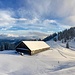 Panorama bei der Furggelenhütte am 1. Dezember 2017 um 16.00 Uhr.