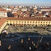 La piazza con, sulo sfondo a centro foto, l'Auditorium San Dionigi ospitato nell'omonima chiesa.