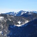 Die üblichen Verdächtigen: Zinnenberg, [peak31505 Brandelberg], Spitzstein, Geigelstein.