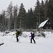 Aufstieg bei einer idyllischen Jadghütte