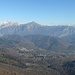 Panorama verso est dalla cima del Palanzone.