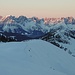 Wilder Kaiser vom letzten Sonnenlicht angestrahlt.