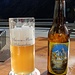 ein bekanntes, wohlfeiles, Bier zum Abschluss auf der Terrasse des Jägerheims