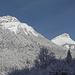 Rochers de la Bade (1850 m) und Mont Colombier (2045 m).