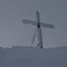 Kamor Gipfelkreuz, vom Windschatten fotografiert