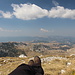 Prutaš - Blick vom Gipfel in etwa westliche Richtung, wo im Dunst die Grenzregion zu Bosnien-Herzegowina zu erahnen ist.