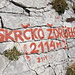 Škrčko ždrijelo - Hier, auf einer Höhe von 2.114 m, überschreiten wir den Kamm. Foto vom Rückweg.