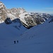 Rèckblick ins Wildgrimmital aus zirka 2050m Höhe, der Gipfel links oben ist der Mariannehubel (2156m).