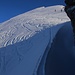 Rothore: Blick auf den bis knapp 35° steilen obersten Gipfelhang.