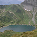 View of the lac superieur at the last leg of the ascent