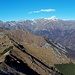 Dal Monte Becco vista sull'alta Valle Cervo ed il Monte Rosa
