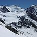 In Bildmitte sieht man den Gletscher, über den ich mit einer Gruppe von jungen Franzosen von der Pizzinihütte aus Ende Mai 1985 ein 2. mal mit Skier den Monte Pasquale bestieg (das erste mal vom Cevedale aus).