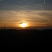 Die Sonne nähert sich dem Horizont - wegen dem Wolkenband verpasste ich einen schönen Sonnenuntergang auf dem Grammet / Gross Grammel...