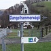 In Tschoppenhof nehme ich das Dangelhammerweglein und erreiche dann, auf halboffiziellem Weiterweg den Weigistbach. Diesem entlang gehts nach Oberdorf.