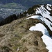 Blick über den begangenen Aufstiegsgrat u. hinunter nach Schwaz
