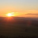 Sonnenuntergang über der Berggießhübeler Panoramahöhe