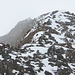 Der Grat zur Saldurspitze im leichten Schneegraupel